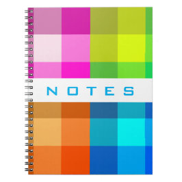 Carnet Personnaliser de plaid d'arc-en-ciel avec votre