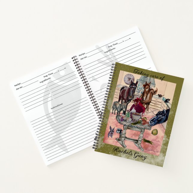 Carnet personnaliser des recettes des gangs de rachels (Intérieur)