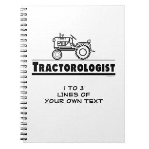Carnet Personnaliser Funny Tractor