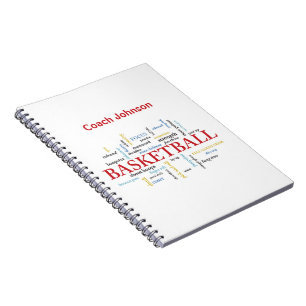 Carnet Personnaliser le Merci d'entraîneur de basket-ball