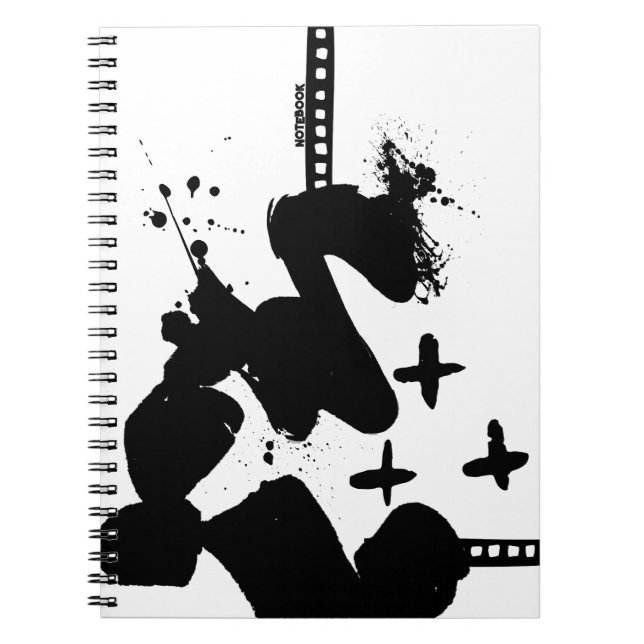 Carnet PERSONNALISER : Peinture Abstraite Monochromatique (Devant)