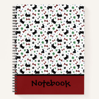 Carnet Personnaliser Scottie Shamrocks coloré Lucky Big