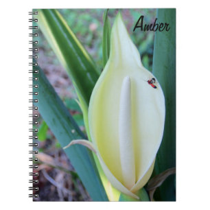 Carnet Personnalisez la photo de fleur d'oreille
