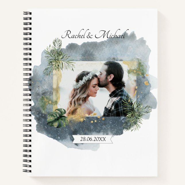 Carnet Personnalisierbarer Foto Hochzeit (Devant)