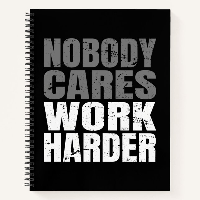 Carnet Personne ne s'inquiète Travail Motivation plus dif (Devant)