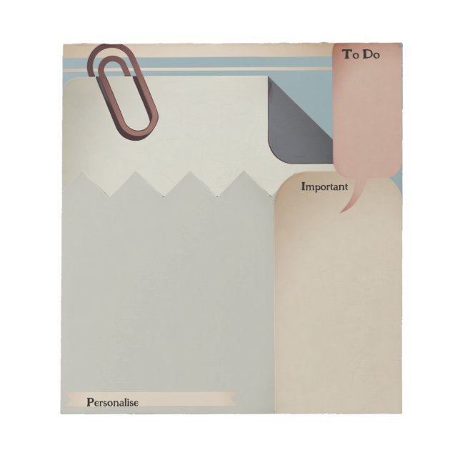 Carnet personnel déchiré Vintage ScrapbookPaper (Devant)