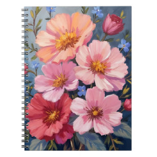 Carnet Pétales en Fleurs Peinture Aquarelle Florale