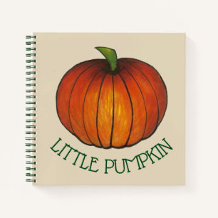 Carnet Petit Citrouille Orange Green Fall Nouveau bébé No