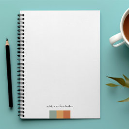 Carnet Petit colorbloc moderne | Monogramme de script