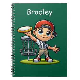 Carnet Petit Garçon Cute Jouer Disque Golf Personnalisé