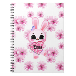 Carnet petit lapin blanc doux