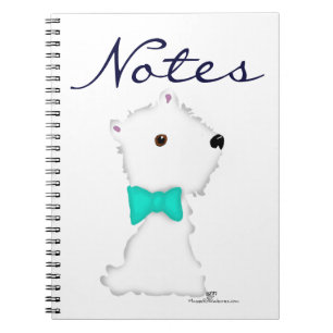 Carnet Petit Westie assis