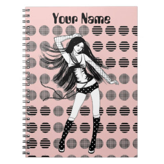 Carnet petite amie danseuse rose
