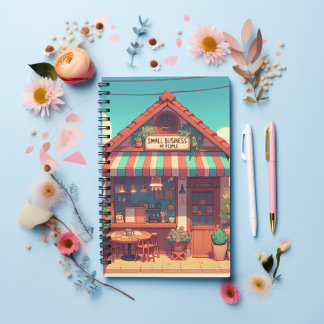 Carnet Petite Entreprise Charmante Dessin Anime Rétro 90s