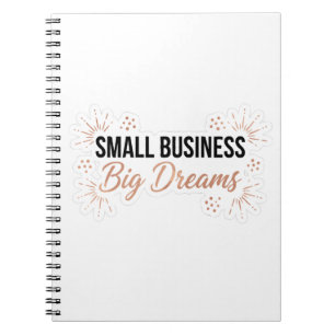 Carnet Petite Entreprise Grands Rêves Entrepreneur Motiva