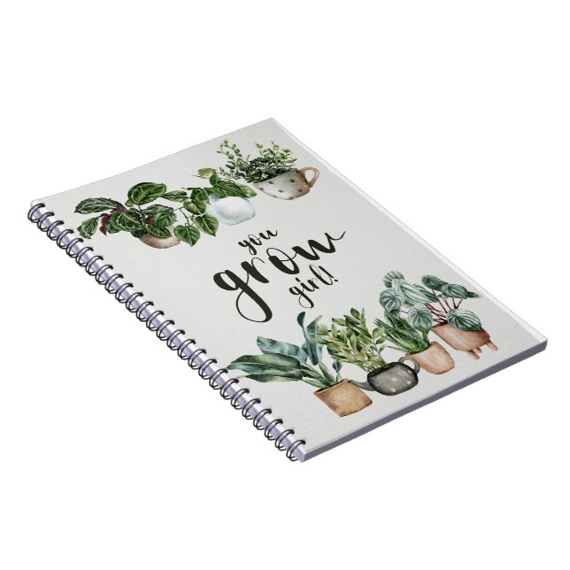 Carnet Petite fille - Amoureux Plante de maison (Côté Droit)