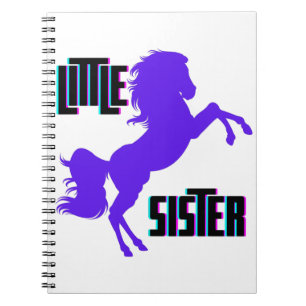 Carnet Petite Soeur Poney Violet