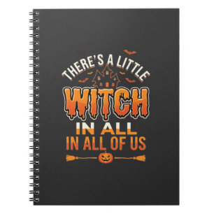 Carnet Petite Sorcière Halloween Sorcière Conception de T