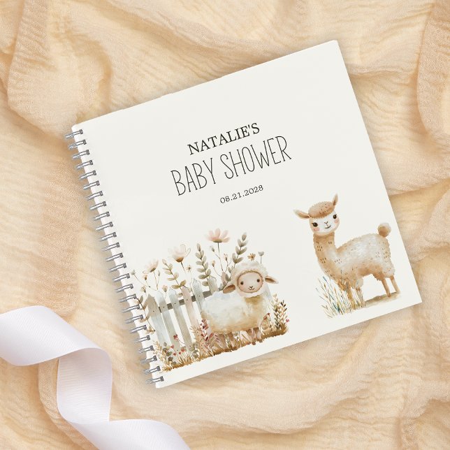 Carnet Petites fermes de pépinière Animaux Baby shower In (Créateur téléchargé)