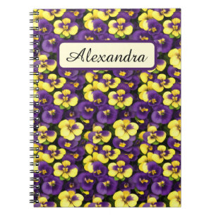 Carnet Petites panneaux jaunes et violets