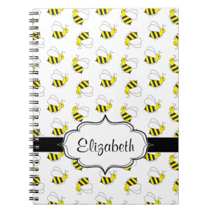 Carnet Petits mignons gaffent le motif d'abeille