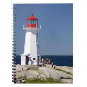 Carnet Phare à Peggy's Cove, Nouvelle-Écosse, Canada.