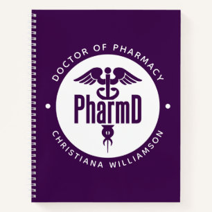 Carnet PharmD Docteur en pharmacie Pharmacy Graduation Ph