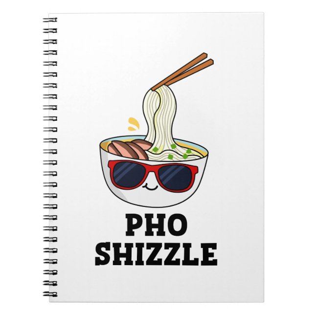 Carnet Pho Shizzle Blague Drôle de Pun de Nouilles (Devant)