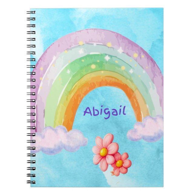 Carnet photo à arc-en-ciel personnalisé (Devant)