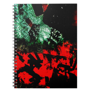Carnet photo abstrait orange vif, doux