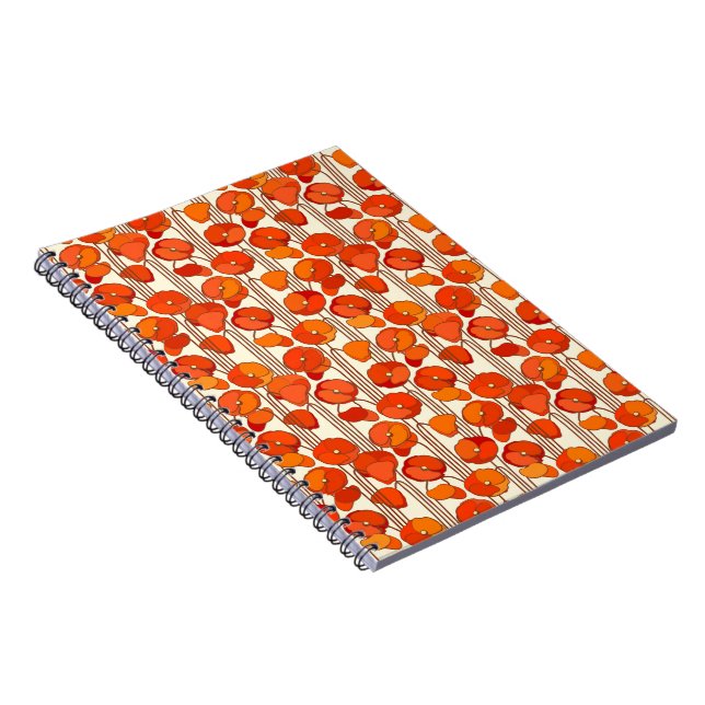 Carnet photo Art Nouveau Poppies (Côté Droit)