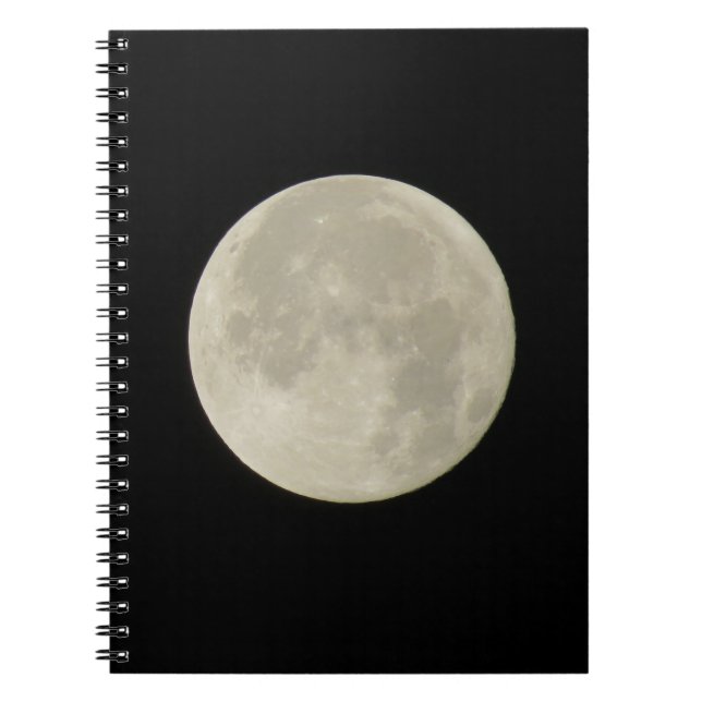 Carnet Photo blanche de pleine lune (Devant)