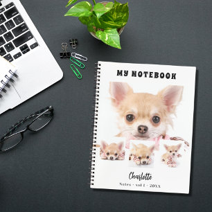 Carnet Photo collage chien animal fille blanche