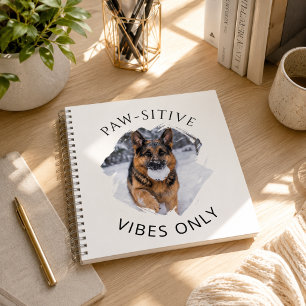 Carnet Photo de chien GSD vibes positives seulement