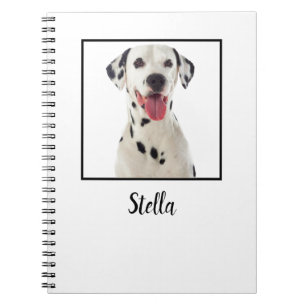 Carnet Photo de chien personnalisé blanc mou