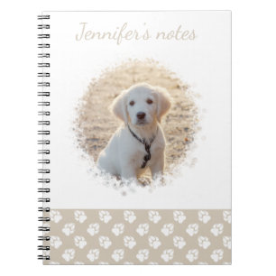 Carnet Photo de compagnie personnalisée & empreintes blan