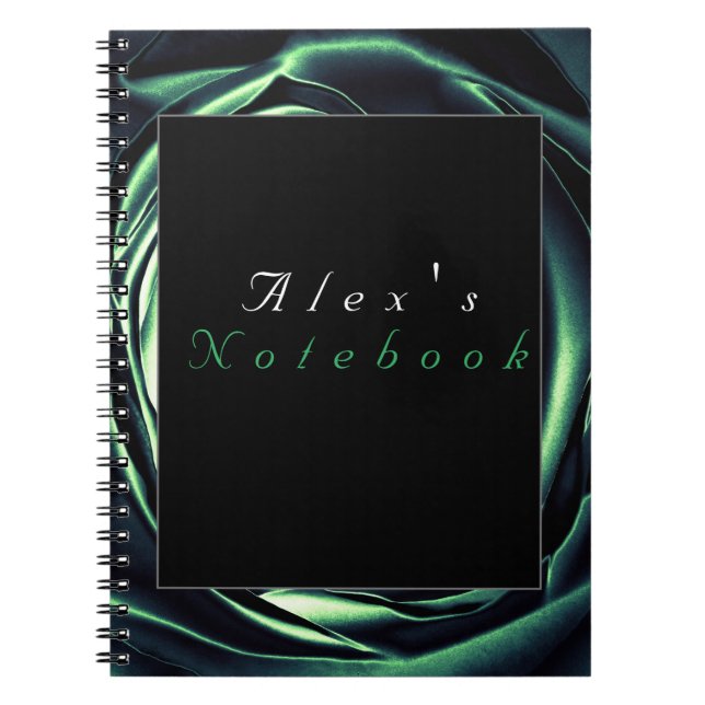 Carnet photo de design Rose vert Spiral Art (Devant)