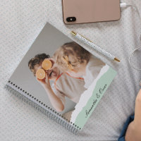 Photo de famille moderne et nom personnalisé Monna