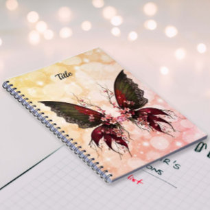 Carnet photo de la spirale des papillons Woodsy