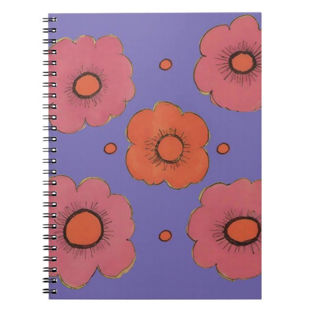 Carnet photo de la spirale des pavots d'Afro (Devant)