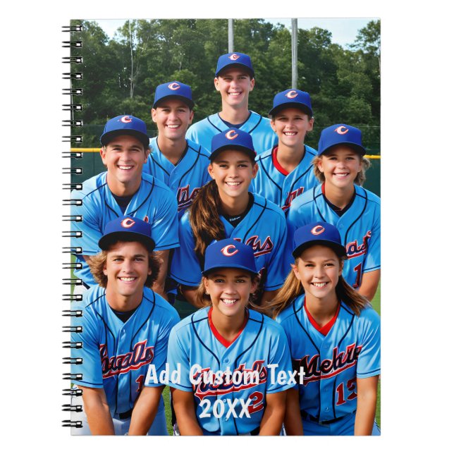 Carnet photo de l'équipe sport d'équipe personnalisé (Devant)