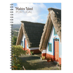 Carnet Photo de l'île de Madère avec Maisons Typiques, Po