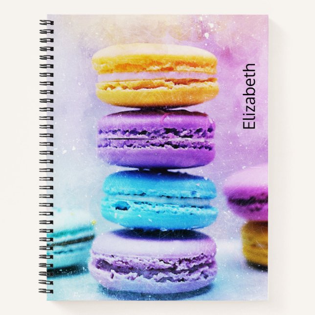 Carnet Photo de Macarons colorés (Devant)