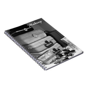Carnet Photo de maquillage de vie morte noire et blanche