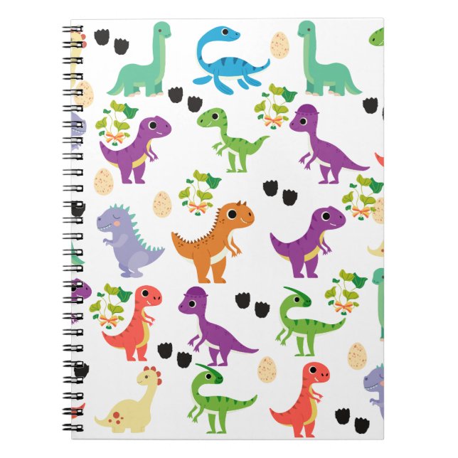 Carnet photo Dinosaur mignon Spiral (Devant)