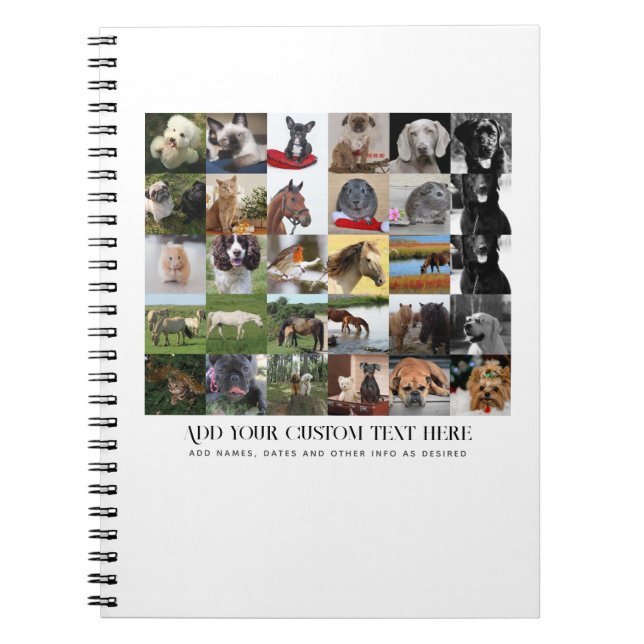 CARNET PHOTO DONNE MODÈLE FAMILLE AMIS ANIMAUX ANIMAUX PE (Devant)