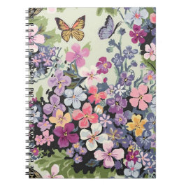 Carnet photo floral à papillon