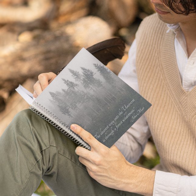 Carnet Photo Forest Wilderness avec John Muir Citation (In Situ)