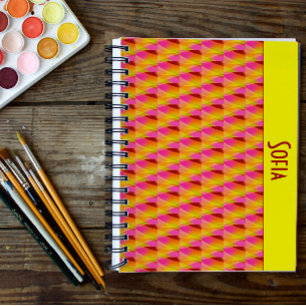 Carnet photo géométrique abstrait motif Spiral