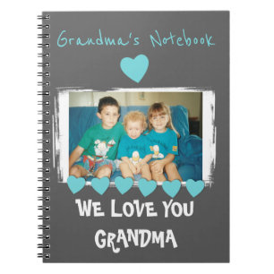 Carnet Photo Grandma grise personnalisée